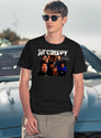 Ja'Crispy Vintage Collage T-Shirt for Men & Women, T-Shirts Graphic Tee - Navy