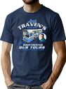 Jack Traven'S Sightseeing Bus Tours T-Shirt for Men & Women, T-Shirts Graphic Tee - Navy
