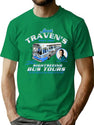 Jack Traven'S Sightseeing Bus Tours T-Shirt for Men & Women, T-Shirts Graphic Tee - Green