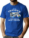 Jack Traven'S Sightseeing Bus Tours T-Shirt for Men & Women, T-Shirts Graphic Tee - Blue