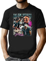 Jalen Vintage Style Tee Bootleg Graphic T-Shirt - Black