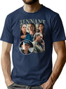 Jane Tennant Vintage Bootleg Shirt Bootleg Graphic T-Shirt - Navy