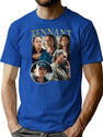 Jane Tennant Vintage Bootleg Shirt Bootleg Graphic T-Shirt - Blue