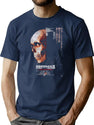 Japanese Evil Dead Worn Poster T-Shirt for Men & Women, T-Shirts Graphic Tee - Navy