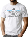 Jaws Boat Quote T-Shirt for Men & Women, T-Shirts Graphic Tee - White