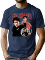 Jess Mariano Signature Vintage Bootleg Retro Style Bootleg Graphic T-Shirt - Navy