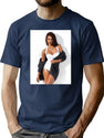 Jessica Alba Sexy T-Shirt for Men & Women, T-Shirts Graphic Tee - Navy