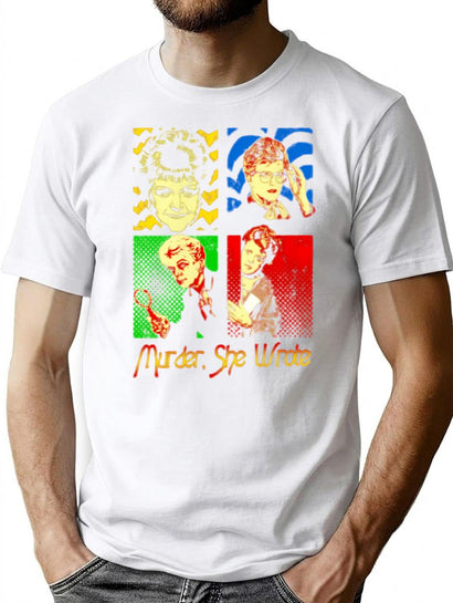 Jessica Fletcher Murder She Wrote T-Shirt for Men & Women, T-Shirts Graphic Tee - Black