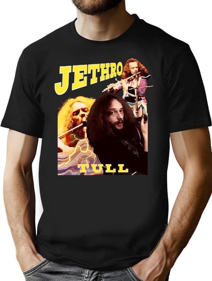 Jethro Band Tull - Bootleg Bootleg Graphic T-Shirt - Black