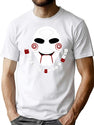Jigsaw - Billy - I Want To Play A Game T-Shirt for Men & Women, T-Shirts Graphic Tee - White