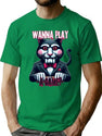 Jigsaw Cat T-Shirt for Men & Women, T-Shirts Graphic Tee - Green