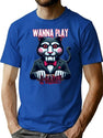 Jigsaw Cat T-Shirt for Men & Women, T-Shirts Graphic Tee - Blue