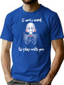 Jigsaw Play Us T-Shirt for Men & Women, T-Shirts Graphic Tee - Blue
