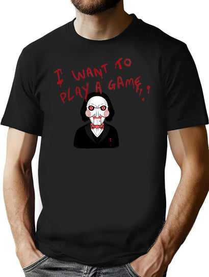 Jigsaw Saw T-Shirt for Men & Women, T-Shirts Graphic Tee - Black