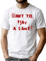 Jigsaw Want To Play A Game T-Shirt for Men & Women, T-Shirts Graphic Tee - White