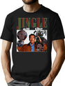 Jingle All The Way Bootleg Christmas Holiday Bootleg Graphic T-Shirt - Black