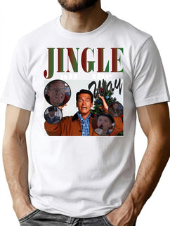 Jingle All The Way Bootleg Christmas Holiday Bootleg Graphic T-Shirt - Black