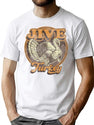 Jive Turkey Worn Out T-Shirt for Men & Women, T-Shirts Graphic Tee - White