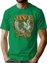 Jive Turkey Worn Out T-Shirt for Men & Women, T-Shirts Graphic Tee - Green