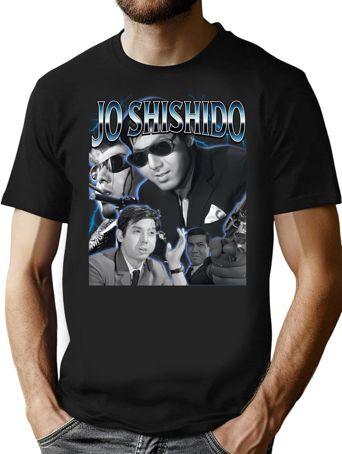 Jo Shishido 90'S Bootleg Style Bootleg Graphic T-Shirt - Black
