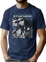 Jo Shishido 90'S Bootleg Style Bootleg Graphic T-Shirt - Navy