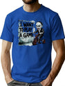 Joker On A Bike - I Want To Play A Game T-Shirt for Men & Women, T-Shirts Graphic Tee - Blue