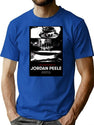 Jordan Peele Poster T-Shirt for Men & Women, T-Shirts Graphic Tee - Blue
