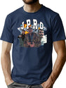 Jpro Pressure Makes Diamonds Bootleg Rapper Design Bootleg Graphic T-Shirt - Navy
