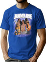 Judeline Bootleg Graphic T-Shirt - Blue