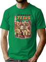 Jurassic Jesus Premium Heavyweight Cotton T-Shirt - Green
