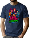 K-Pop Demon Hunters Art - 2 T-Shirt for Men & Women, T-Shirts Graphic Tee - Navy