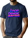 K-Pop Demon Hunters Art - 3 T-Shirt for Men & Women, T-Shirts Graphic Tee - Navy