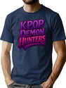K-Pop Demon Hunters Art - 7 T-Shirt for Men & Women, T-Shirts Graphic Tee - Navy