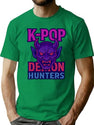 K-Pop Demon Hunters Mask Emblem No Outline Sticker T-Shirt for Men & Women, T-Shirts Graphic Tee - Green