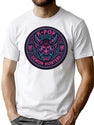 K-Pop Demon Hunters Neon Guardian Emblem T-Shirt for Men & Women, T-Shirts Graphic Tee - White