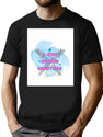 K-Pop Demon Hunters Sticker Art T-Shirt for Men & Women, T-Shirts Graphic Tee - Black