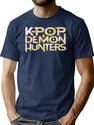 K-Pop Demon Hunters (10) T-Shirt for Men & Women, T-Shirts Graphic Tee - Navy