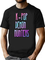 K-Pop Demon Hunters (11) T-Shirt for Men & Women, T-Shirts Graphic Tee - Black