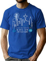 Kacl Radio Show Frasier Crane Worn Out T-Shirt for Men & Women, T-Shirts Graphic Tee - Blue