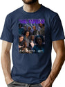 Kaos Furies Bootleg Rap Classic Bootleg Graphic T-Shirt - Navy