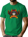 Karate Panda Samurai With Wings T-Shirt for Men & Women, T-Shirts Graphic Tee - Green