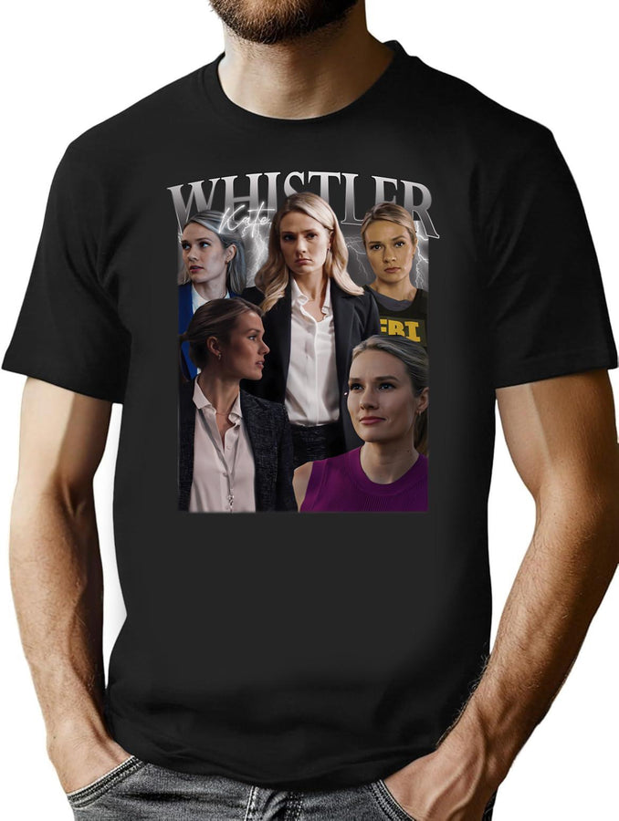 Kate Whistler Vintage Bootleg Shirt Bootleg Graphic T-Shirt - Black