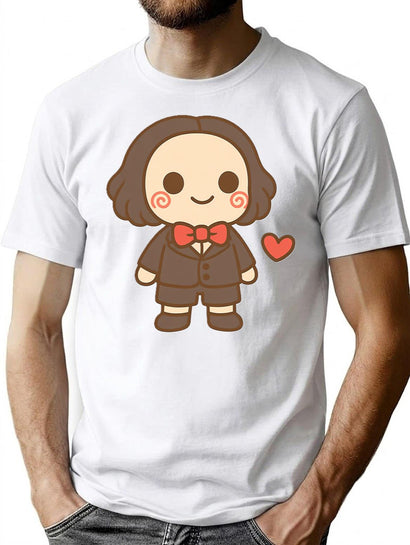 Kawaiihorrorheartred T-Shirt for Men & Women, T-Shirts Graphic Tee - Black
