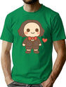 Kawaiihorrorheartred T-Shirt for Men & Women, T-Shirts Graphic Tee - Green