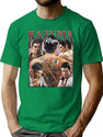 Kazuma Kiryu Vintage Bootleg Style Bootleg Graphic T-Shirt - Green
