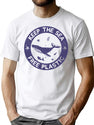 Keep The Sea Plastic Freesummer Plastic Ocean T-Shirt for Men & Women, T-Shirts Graphic Tee - White