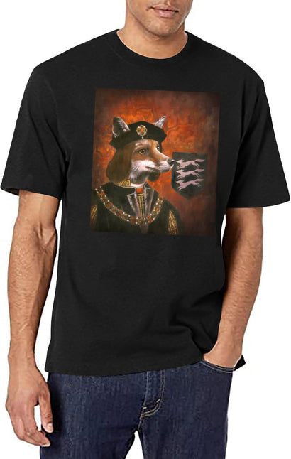 King Richard Richard Iii Fox T-Shirt for Men & Women, T-Shirts Graphic Tee - Black