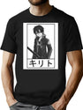 Kirito Logo Anime Kirito Logo Manga T-Shirt for Men & Women, T-Shirts Graphic Tee - Black