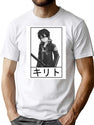 Kirito Logo Anime Kirito Logo Manga T-Shirt for Men & Women, T-Shirts Graphic Tee - White