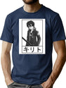 Kirito Logo Anime Kirito Logo Manga T-Shirt for Men & Women, T-Shirts Graphic Tee - Navy